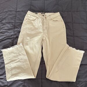 Wild Fable Cream Straight Leg Jeans